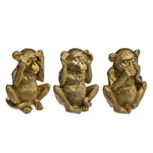 Set 3 Decoratiuni Monkey H17 Cm