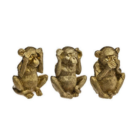 Set 3 Decoratiuni Monkey H17 Cm-01