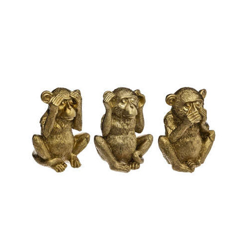 Set 3 Decoratiuni Monkey H17 Cm