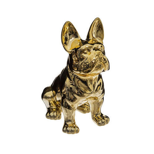 Decoratiune French Bulldog Auriu H22 Cm