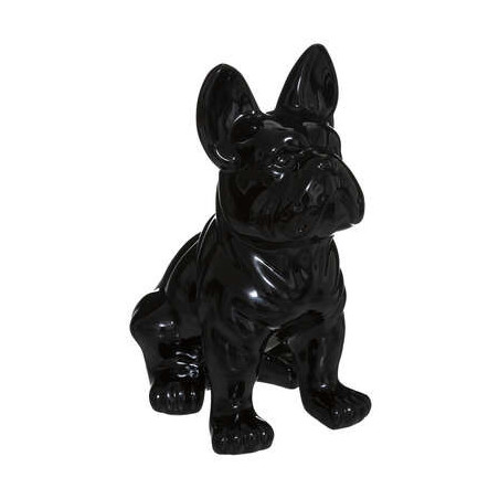 Decoratiune French Bulldog Negru H22 Cm-01