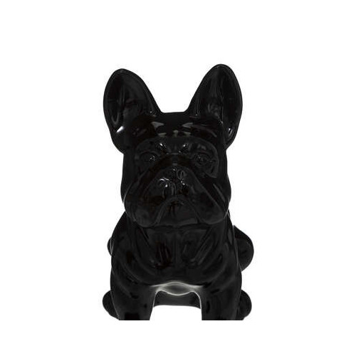 Decoratiune French Bulldog Negru H22 Cm