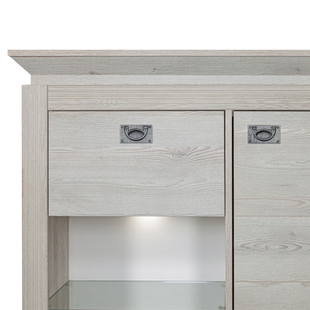 Highboard Casablanca Loft, 2Usi + 1Sertar, 140 x 118 x 45 Cm-01