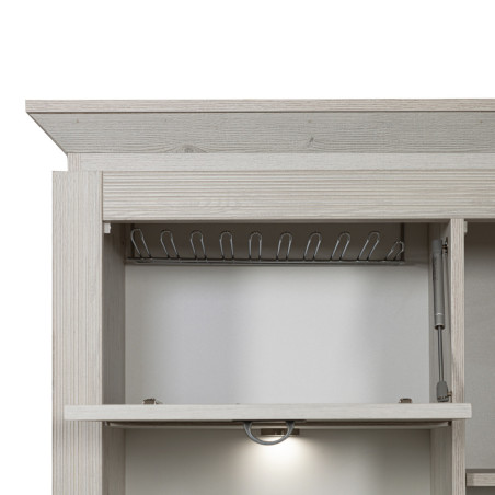 Highboard Casablanca Loft, 2Usi + 1Sertar, 140 x 118 x 45 Cm-01