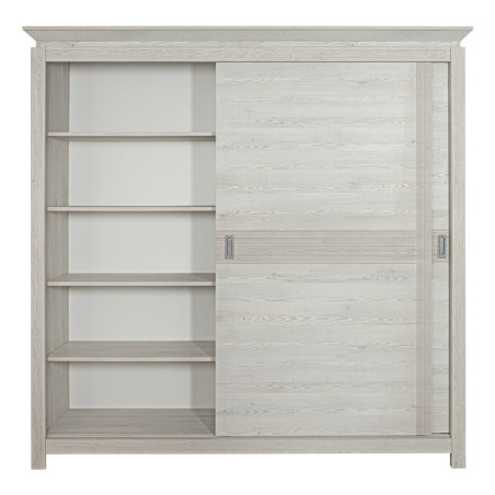 Dulap Casablanca Loft, 2Usi, Gri, 205 x 210 x 62.5 Cm-01