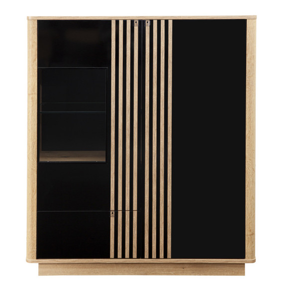 Highboard Como, 2Usi + 1Sertar, Natur...