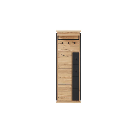 Cuier Reno Smoked Oak, Furnir Din Lemn Masiv, 55 x 157,5 x 31 Cm-01