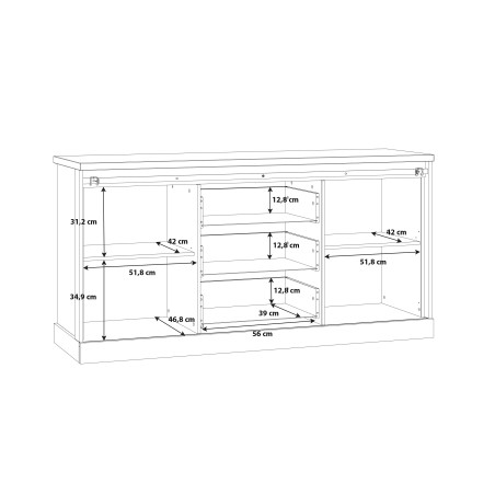 Comoda Kaszimiro, Natur, 173,5 x 88,2 x 52 Cm-01