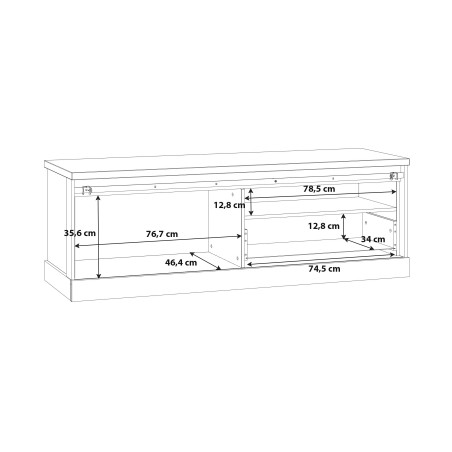 Comoda Tv Kaszimiro, Natur, 163,2 x 56,2 x 52 Cm-01