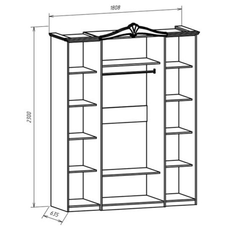 Dormitor Victoria 4U, Nuc, Pat 160 x 200 Cm-01