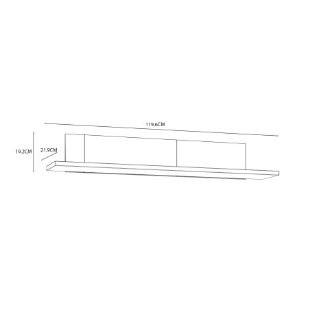 Polita Jarina, Alb & Rovere Otello, 119,6 x 19,2 x 21,9 Cm-01