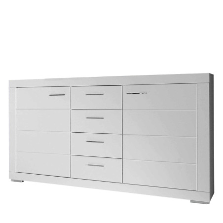 Comoda Snow, Alb, 109 x 41.5 x 171 Cm-01