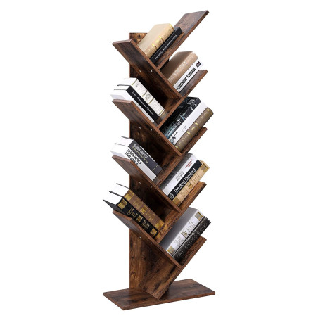 Biblioteca Vintage Tree, Maro, 141.5 x 50 x 25 Cm-01