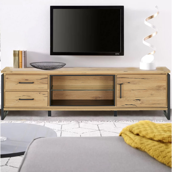 Comoda TV Reno, Smoked Oak, Furnir...