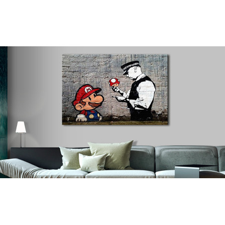 Tablou Mario And Cop By Banksy-01