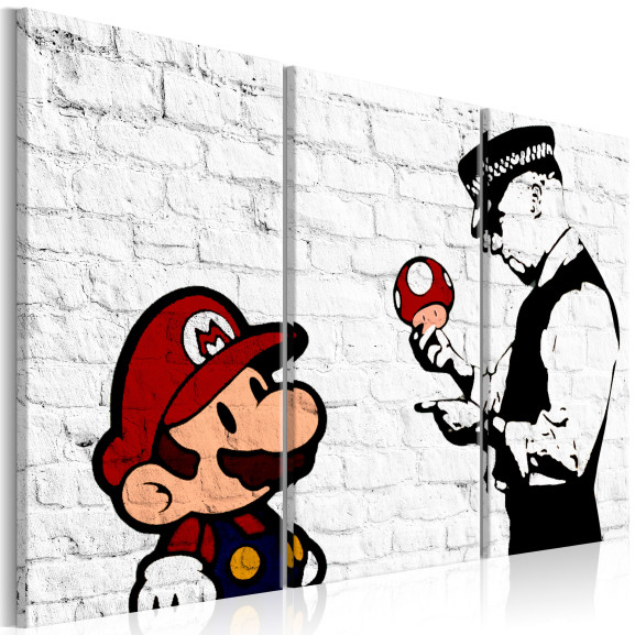 Tablou Mario Bros (Banksy)