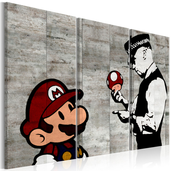 Tablou Banksy: Mario Bros