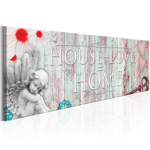 Tablou Home: House + Love