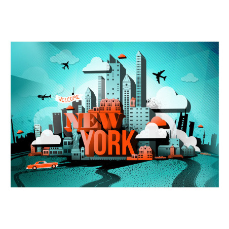 Fototapet Welcome New York-01