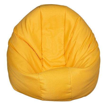 Fotoliu Bean Bag, Interior-Exterior, Tip Puf Rotund Mic Galben-01