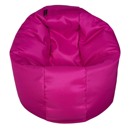 Fotoliu Bean Bag, Interior-Exterior, Tip Puf Rotund Mic Roz-01