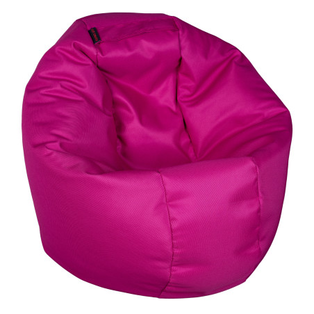 Fotoliu Bean Bag, Interior-Exterior, Tip Puf Rotund Mic Roz-01