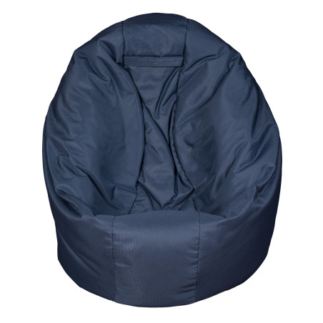 Fotoliu Bean Bag, Interior-Exterior, Tip Puf Rotund Mic Albastru-01