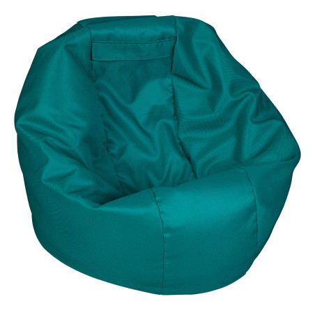 Fotoliu Bean Bag, Interior-Exterior, Tip Puf Rotund Mic Petrol-01