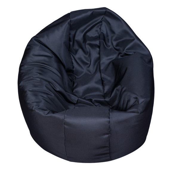 Fotoliu Bean Bag, Interior-Exterior, Tip Puf Rotund Mic Negru