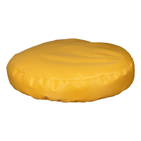 Fotoliu Bean Bag, Interior-Exterior, Tip Puf Rotund Mare Galben-01