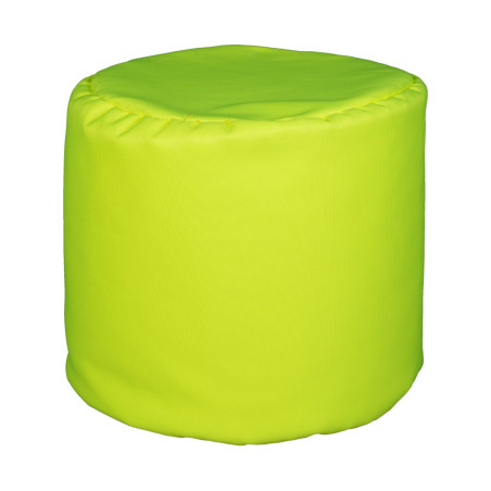 Fotoliu Bean Bag, Interior-Exterior, Tip Taburet Rotund Galben Fluorescent-01