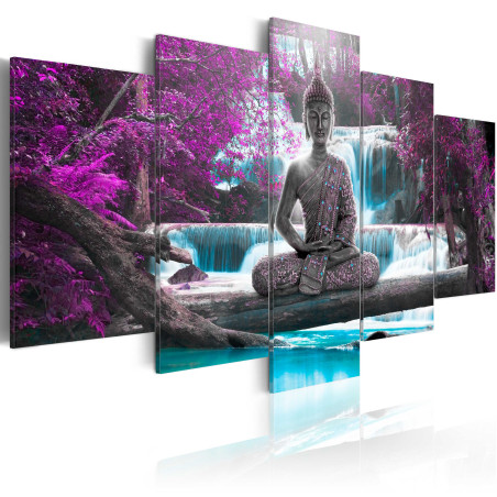 Tablou Waterfall And Buddha-01