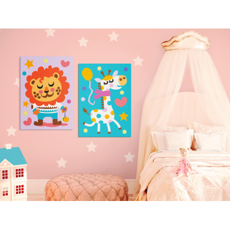 Pictatul Pentru Recreere Lion & Giraffe-01