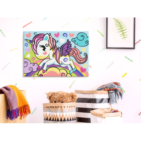 Pictatul Pentru Recreere Colourful Unicorn-01