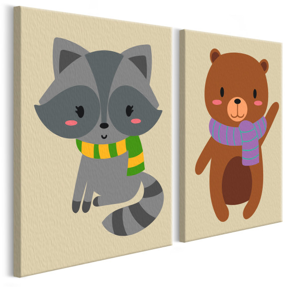 Pictatul Pentru Recreere Raccoon & Bear