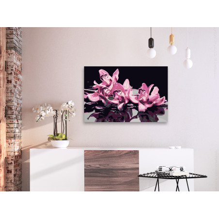 Pictatul Pentru Recreere Pink Orchid (Black Background)-01