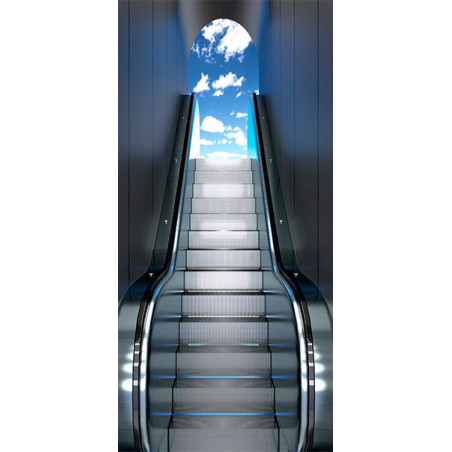 Fototapet Pentru Ușă Escalator-01