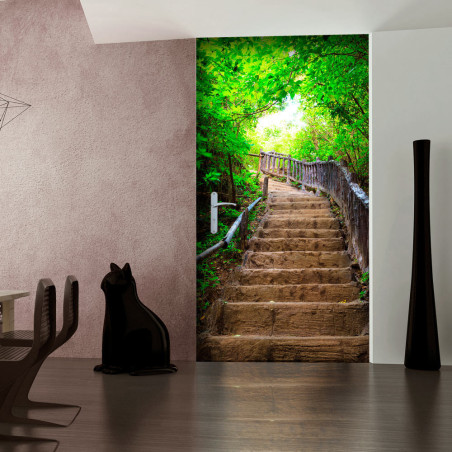 Fototapet Pentru Ușă Photo Wallpaper – Stairs From Nature I-01