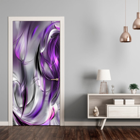 Fototapet Pentru Ușă Photo Wallpaper – Purple Abstraction I-01