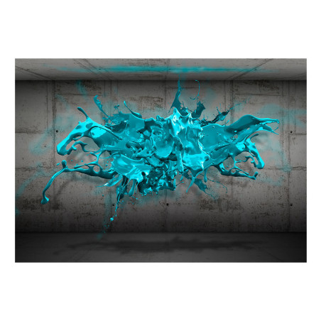 Fototapet Blue Ink Blot-01