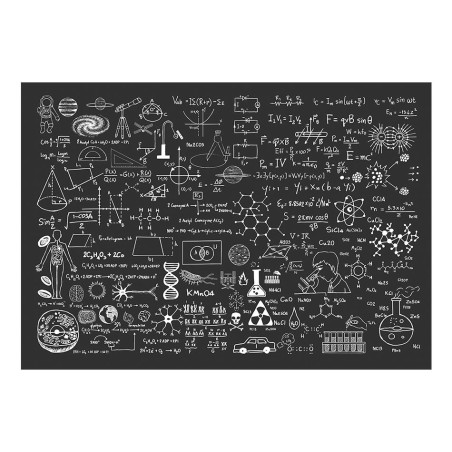 Fototapet Science On Chalkboard-01