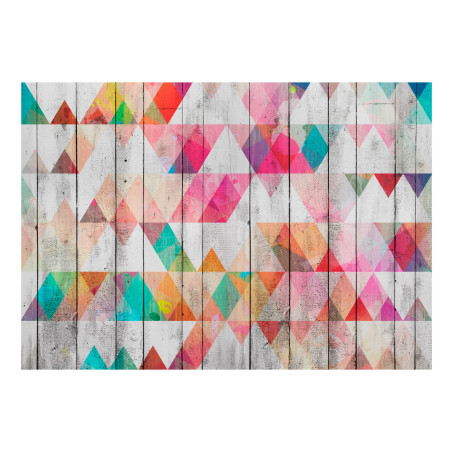 Fototapet Rainbow Triangles-01