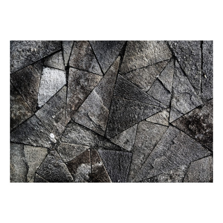 Fototapet Pavement Tiles (Grey)-01