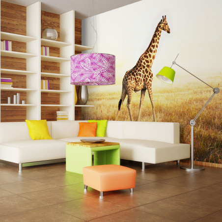 Fototapet Giraffe Walk-01