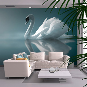 Fototapet White Swan