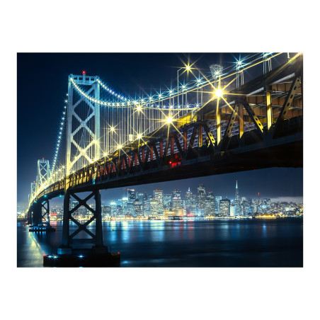 Fototapet Bay Bridge At Night-01