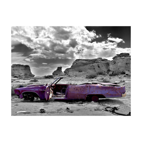 Fototapet Retro Car On The Colorado Desert-01