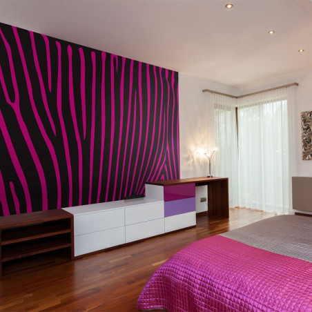 Fototapet Zebra Pattern (Violet)-01