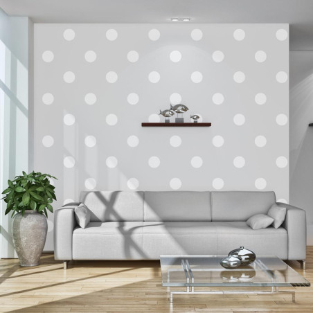 Fototapet Cheerful Polka Dots-01