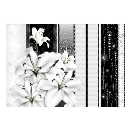 Fototapet Crying Lilies In White-01